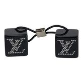 ルイ ヴィトン ヘアキューブ アンクルージョン LV ラインストーン ヘアアクセサリー ヘアゴム ブラック プラスチック レディース LOUIS VUITTON 【中古】